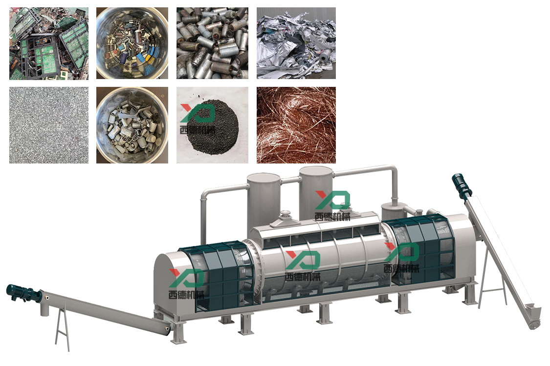 廣東電子垃圾連續(xù)式炭化