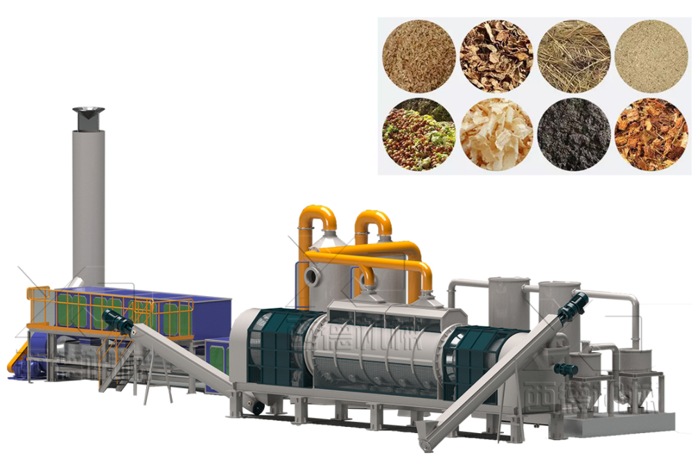 花生殼使用連續(xù)式炭化爐炭化后有哪些作用？